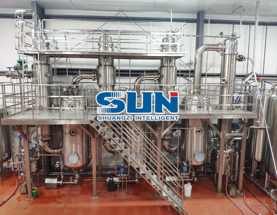 Energieeffiziente Drei-Effekt-Fallen-Filmverdampfer-Konzentrationsausrüstung